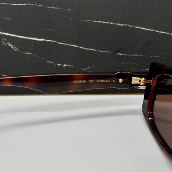 NEW GG1534S 002 GUCCI SQUARE HAVANA BROWN SUNGLASSES main image 4